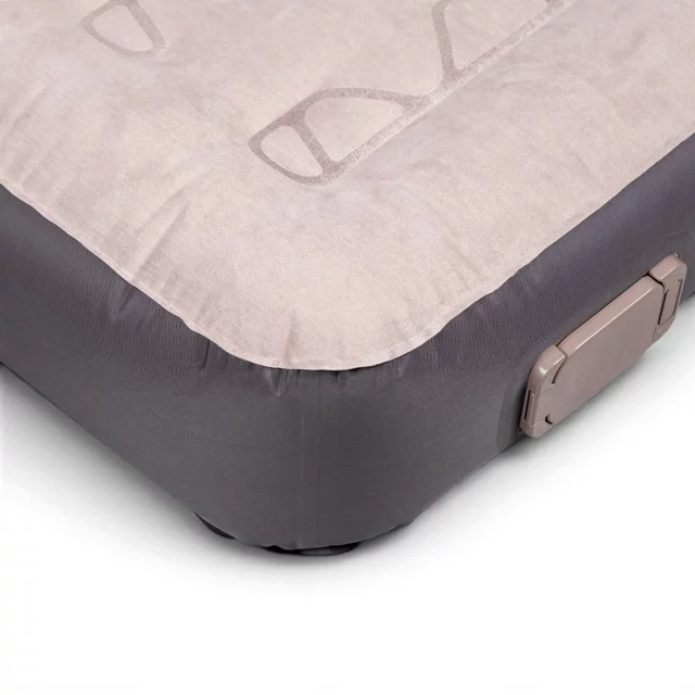 Jednoosobowy materac dmuchany inSPORTline Valkon 197x90x22 cm ∙ pompka elektryczna ∙ nośność 200 kg ∙ welur ∙ latarka LED