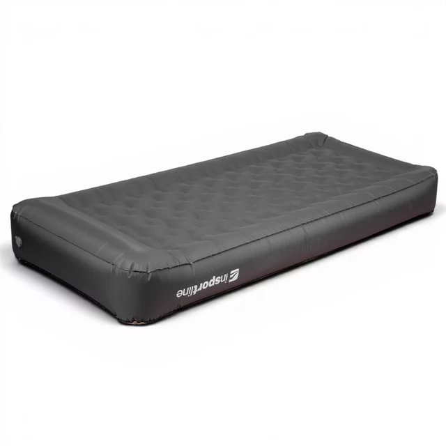 Jednoosobowy materac dmuchany inSPORTline Valkon 197x90x22 cm ∙ pompka elektryczna ∙ nośność 200 kg ∙ welur ∙ latarka LED