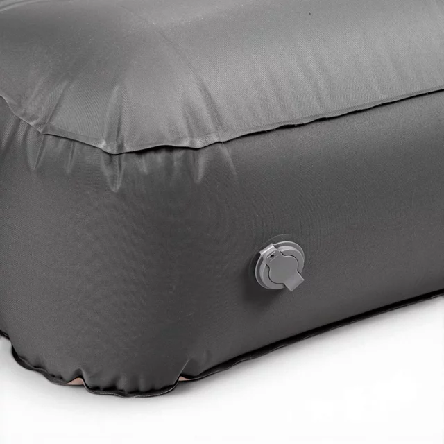Jednoosobowy materac dmuchany inSPORTline Valkon 197x90x22 cm ∙ pompka elektryczna ∙ nośność 200 kg ∙ welur ∙ latarka LED