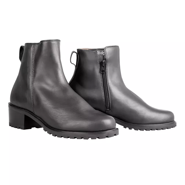 Damskie skórzane buty motocyklowe W-TEC Coregia - Czarny - Czarny