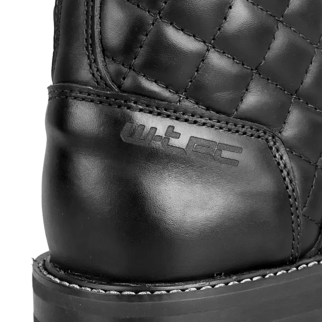 Damskie skórzane buty motocyklowe W-TEC Leocia Black - Czarny