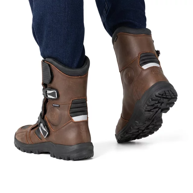 Buty motocyklowe W-TEC Lougamax CE ∙ skóra naturalna ∙ certyfikat CE ∙ wodoodporne ∙ ochraniacze kostek