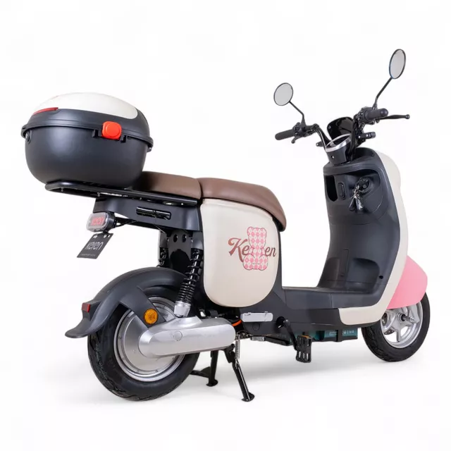 Skuter elektryczny Keren Beike 10" - brązowo-czerwony