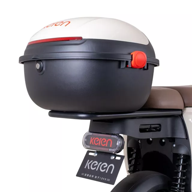 Skuter elektryczny Keren Beike 10" - brązowo-czerwony
