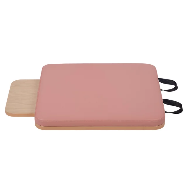Platforma do odbić do reformera pilates inSPORTline Oquiler ∙ 2 uchwyty ∙ obicie 3 cm ∙ płyta drewniana ∙ łatwa wymiana - Różowy