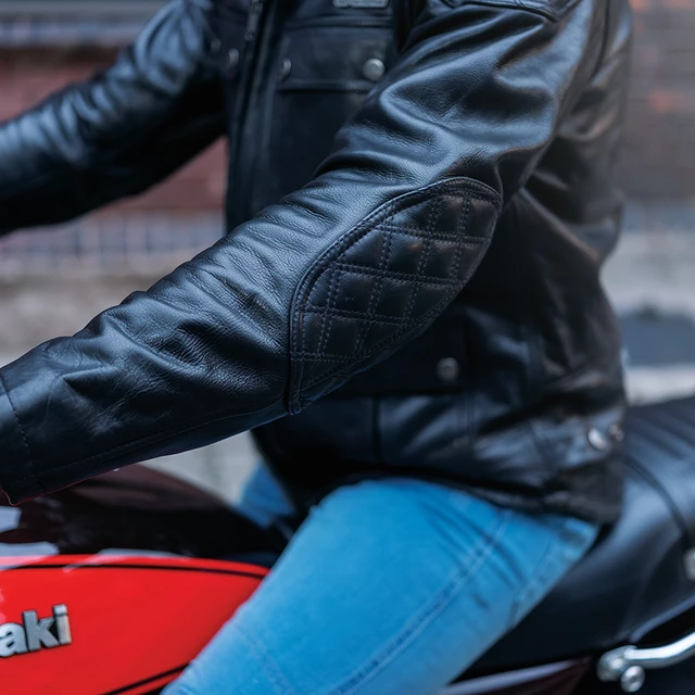 Skórzana kurtka motocyklowa W-TEC Valebravo - Czarny