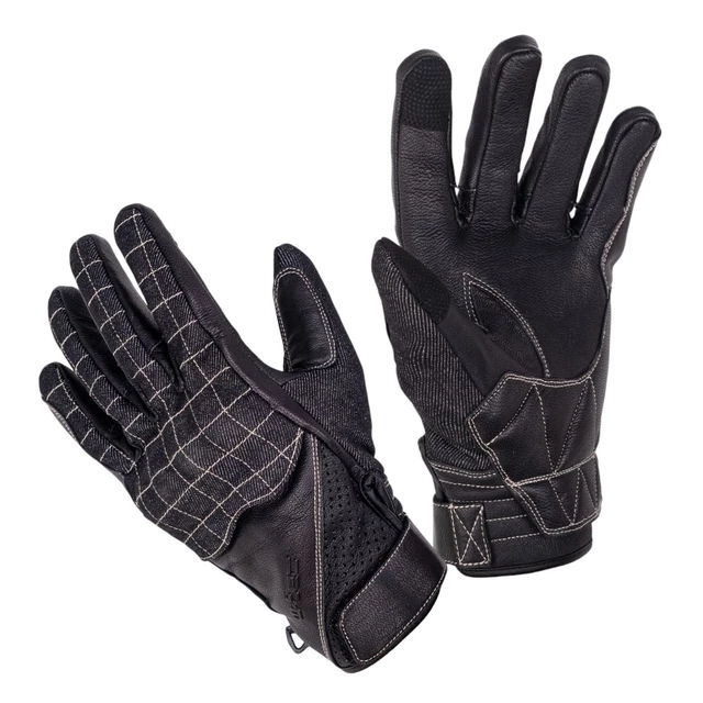 Letnie rękawice motocyklowe W-TEC Honver - Czarny - Czarny