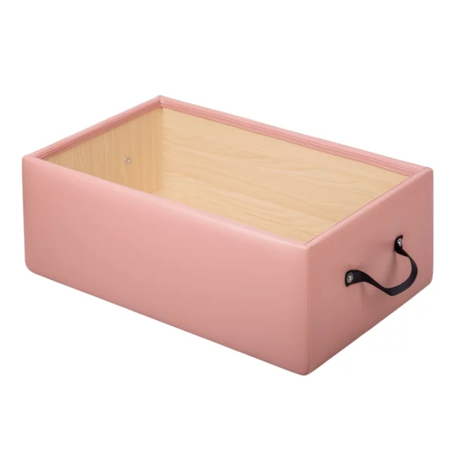Zapasowy box do pilatesu do reformera inSPORTline Oquiler ∙ 2 uchwyty ∙ drewno/pianka/mikrofibra ∙ 5,8 kg - Różowy