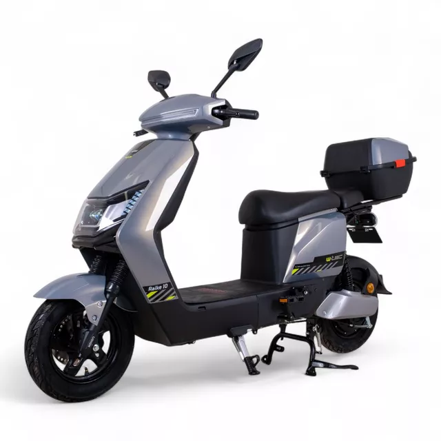 Skuter elektryczny W-TEC Raike 10" - Niebieski-czarny - Szaro-czarny