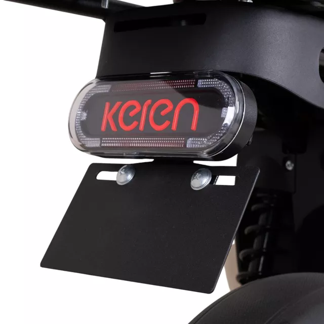 Skuter elektryczny Keren Beike 10" - brązowo-czerwony