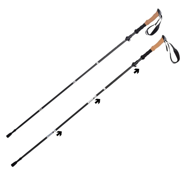 Karbonowe kijki trekkingowe inSPORTline Caretera 5-częściowe