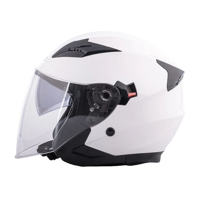 Kask motocyklowy otwarty z blendą W-TEC Putta - czarno-brązowy