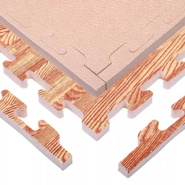 Mata tatami puzzle inSPORTline ZemalPro 100x100 cm ∙ grubość 2 cm ∙ amortyzacja wstrząsów ∙ system łączenia puzzle ∙ ochrona podłogi - motyw trawnika