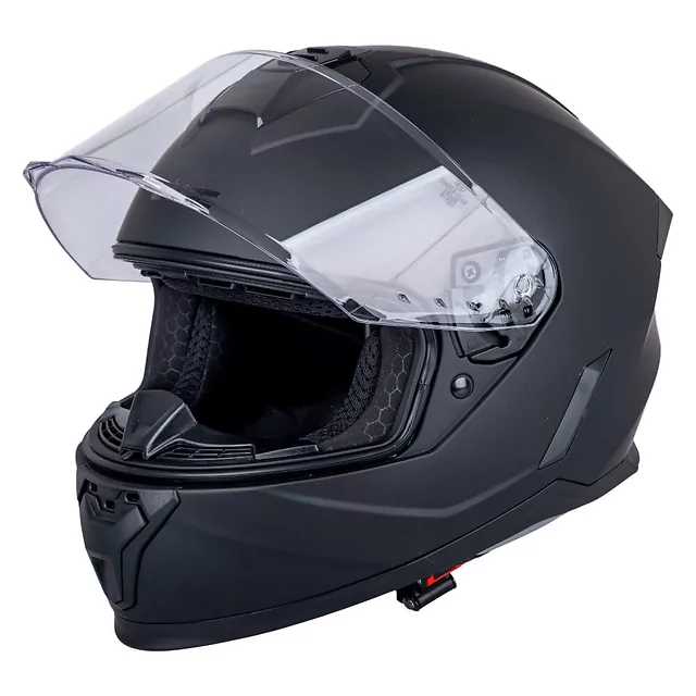 Kask integralny dziecięcy W-TEC Basmeck ∙ homologacja ∙ ABS ∙ zamykana wentylacja ∙ wyjmowana wyściółka ∙ zapięcie mikrometryczne