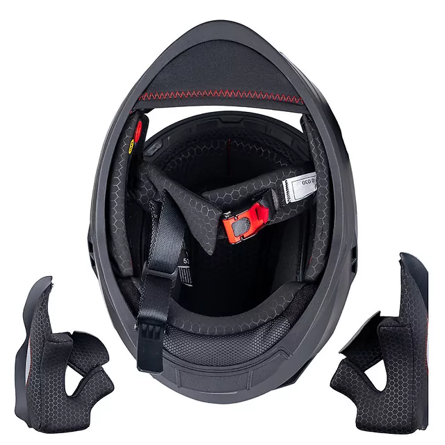 Kask integralny dziecięcy W-TEC Basmeck ∙ homologacja ∙ ABS ∙ zamykana wentylacja ∙ wyjmowana wyściółka ∙ zapięcie mikrometryczne