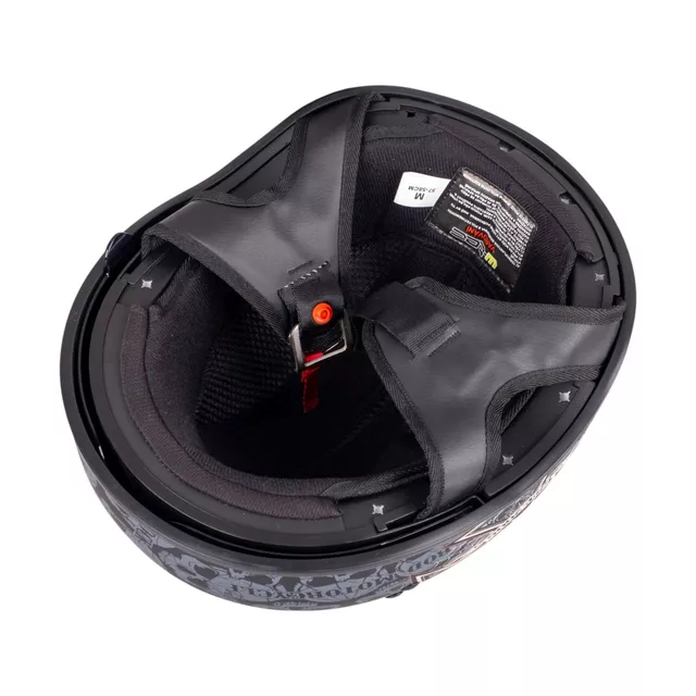 Kask motocyklowy otwarty W-TEC Black Heart V535 Cross Skull