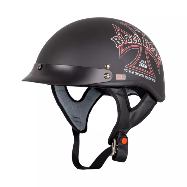 Kask motocyklowy W-TEC Black Heart V531 Iron Cross - Czarny - Czarny