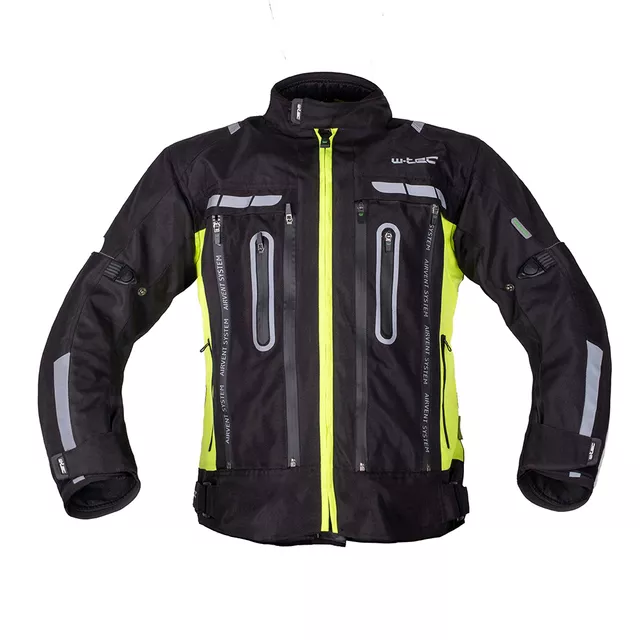 Kurtka motocyklowa męska W-TEC Gelnair EVO - Czarny-fluo - Czarny-fluo