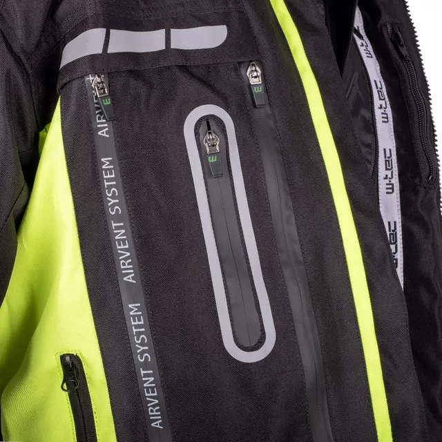 Kurtka motocyklowa męska W-TEC Gelnair EVO - Czarny-fluo