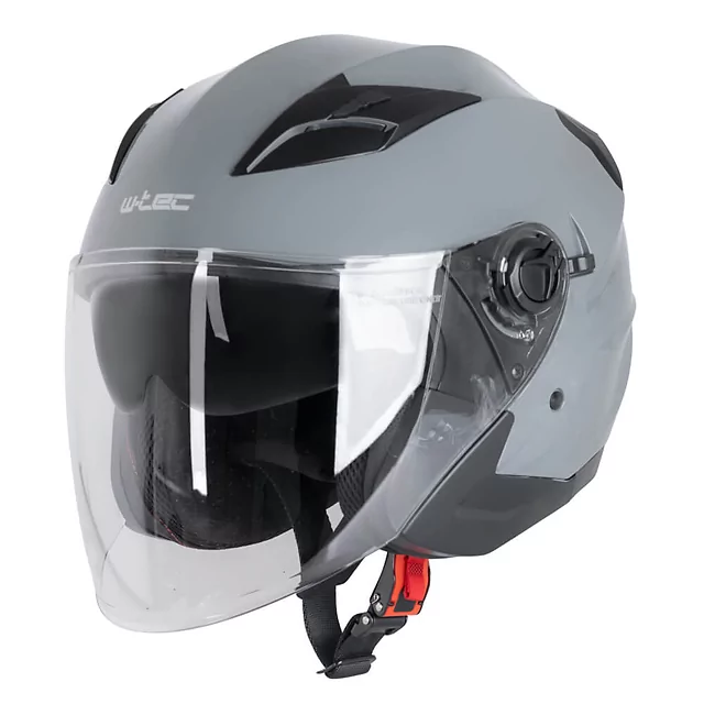 Kask motocyklowy otwarty W-TEC Barcela Nardo ∙ homologacja ∙ wizjer anti-scratch ∙ blenda przeciwsłoneczna ∙ wyjmowana wyściółka