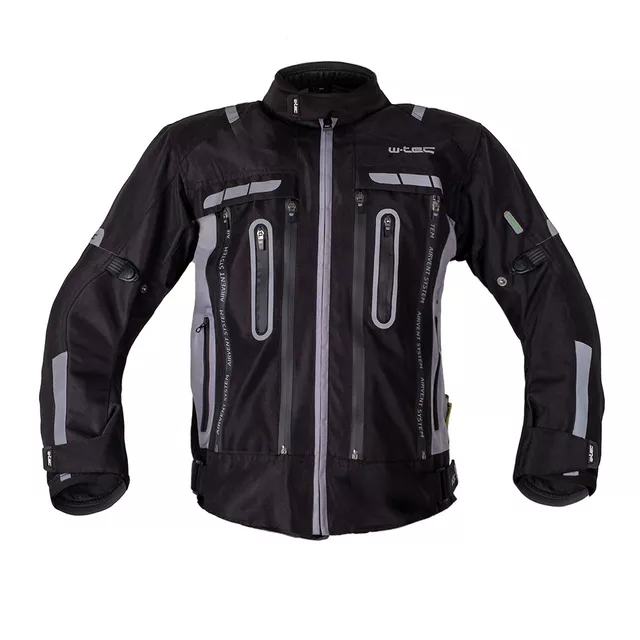 Kurtka motocyklowa męska W-TEC Gelnair EVO - Czarny-fluo - Czarno-szary