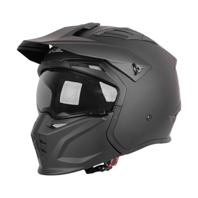 Kask motocyklowy modułowy W-TEC Badalone - Matt.czarny