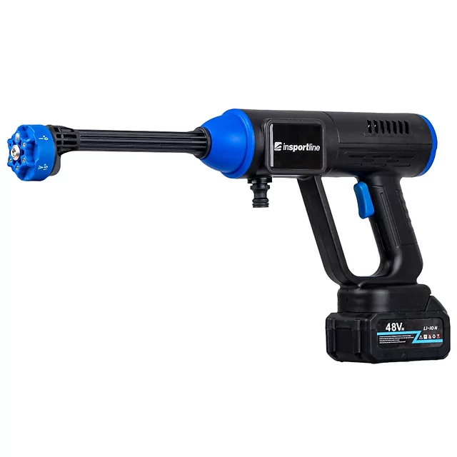 Akumulatorowa myjka ciśnieniowa inSPORTline Esedera ∙ 35 bar ∙ 6 l/min ∙ pojemnik na detergent ∙ dysza 6w1 ∙ walizka