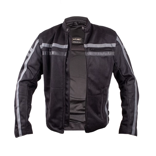 Męska kurtka motocyklowa W-TEC Bellvitage Crow - Czarno-szary