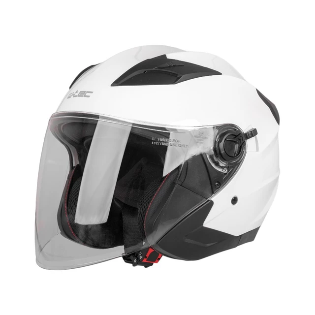 Kask motocyklowy otwarty W-TEC Barcela - Biały błyszczący - Biały błyszczący