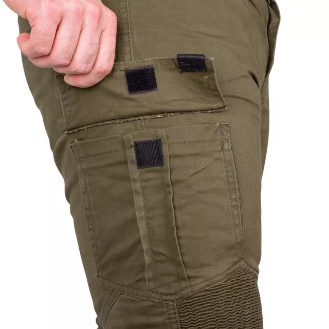Spodnie motocyklowe męskie jeansy W-TEC Wallbridge Olive - Oliwkowa zieleń