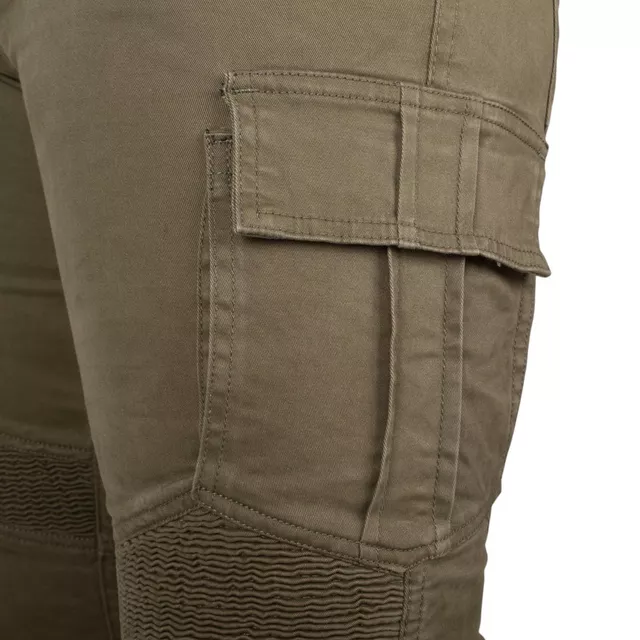 Spodnie motocyklowe męskie jeansy W-TEC Wallbridge Olive - Oliwkowa zieleń