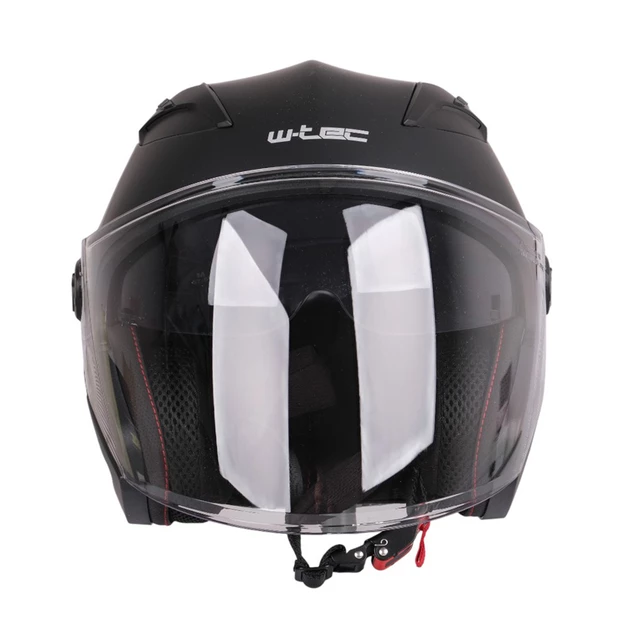 Kask motocyklowy otwarty W-TEC Barcela - Biały błyszczący
