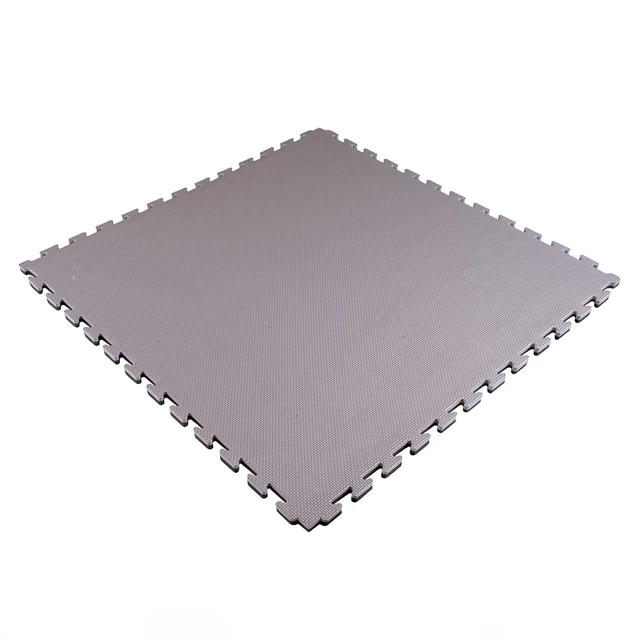 Mata Puzzle tatami podkładka do ćwiczeń inSPORTline Sazegul 100x100x2 cm - szaro-czarny, wzór 5 pasków