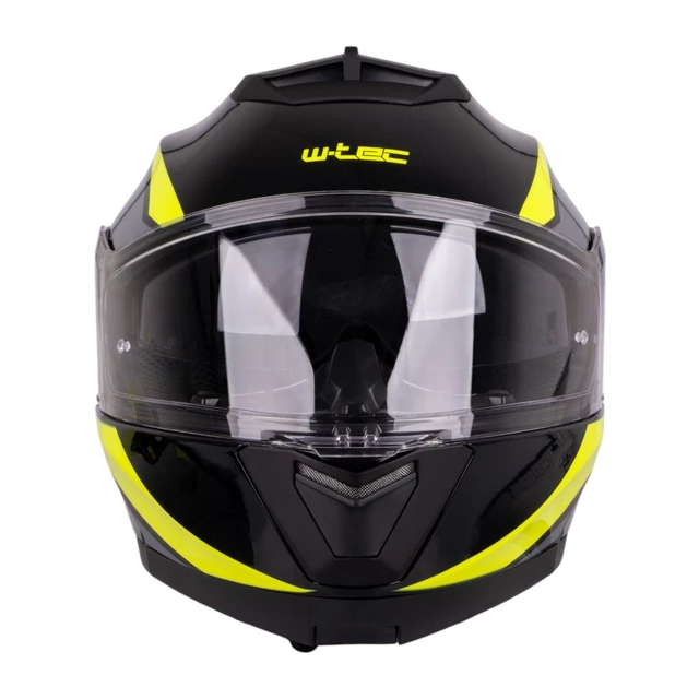 Kask motocyklowy pełny W-TEC Banelmeda - Czarny-fluo żółty