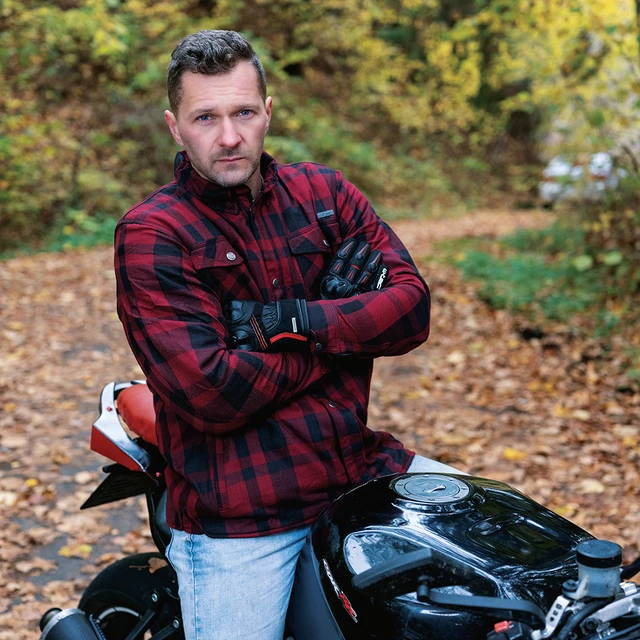 Stylowa koszula motocyklowa W-TEC Terchis EVO - Żółty