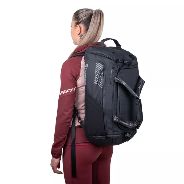 Wielofunkcyjna torba sportowa inSPORTline Cavesso 35L ∙ wodoodporna ∙ 2w1 z funkcją plecaka ∙ komora na laptopa ∙ oddzielna na buty ∙ zamek szyfrowy