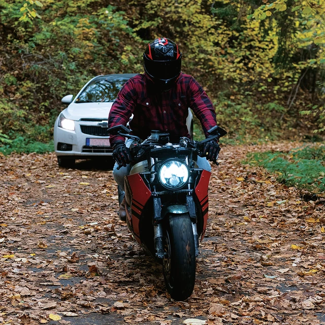Stylowa koszula motocyklowa W-TEC Terchis EVO - Żółty