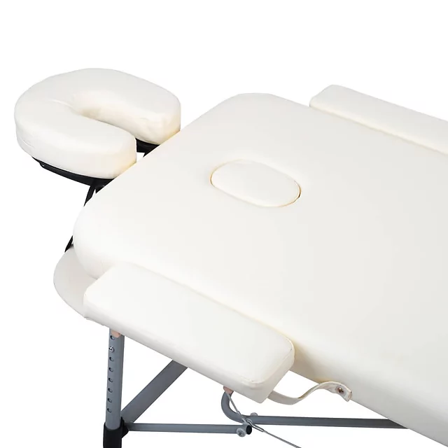 Stół do masażu inSPORTline Morrani ∙ 2-częściowy aluminiowy ∙ nośność 250 kg ∙ waga 15 kg ∙ regulowana wysokość ∙ torba transportowa