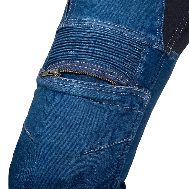 Damskie jeansy motocyklowe W-TEC Biterillo Lady ∙ aramid ∙ ochraniacze ∙ wentylacja ud ∙ wysoki stan ∙ elastyczne panele