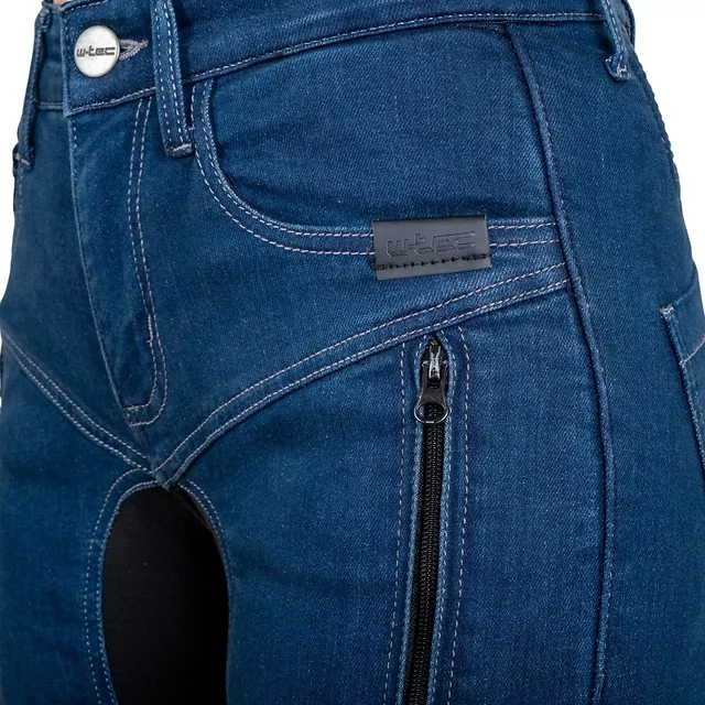 Damskie jeansy motocyklowe W-TEC Biterillo Lady ∙ aramid ∙ ochraniacze ∙ wentylacja ud ∙ wysoki stan ∙ elastyczne panele