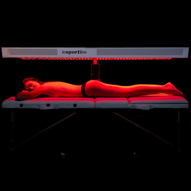 Panel podczerwieni LED lampa terapeutyczna na podczerwień inSPORTline Supetar - Biały