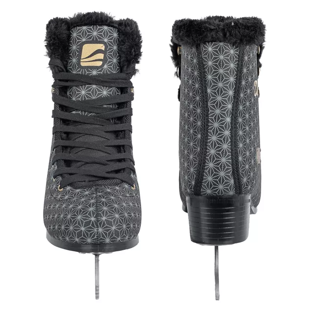 Łyżwy figurowe z futerkiem damskie WORKER Doty ∙ wyściółka ∙ ComfortFit ∙ Thermo Fit ∙ Safety Ankle ∙ stal nierdzewna