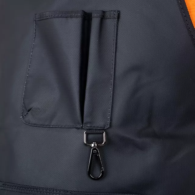 Fartuch do grilla inSPORTline Aphares 73x65 cm ∙ żaroodporny do 800°C ∙ pyłoszczelny ∙ kieszenie ∙ karabińczyk