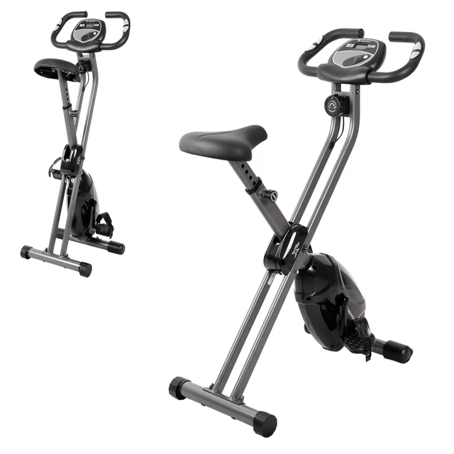 Składany Rower treningowy inSPORTline Xbike - Czarny - Czarny