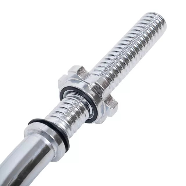 Gryf łamany inSPORTline Combinatore ∙ do bicepsów i tricepsów ∙ antypoślizgowy chwyt ∙ 123 cm / 30 mm ∙ zaciski zabezpieczające