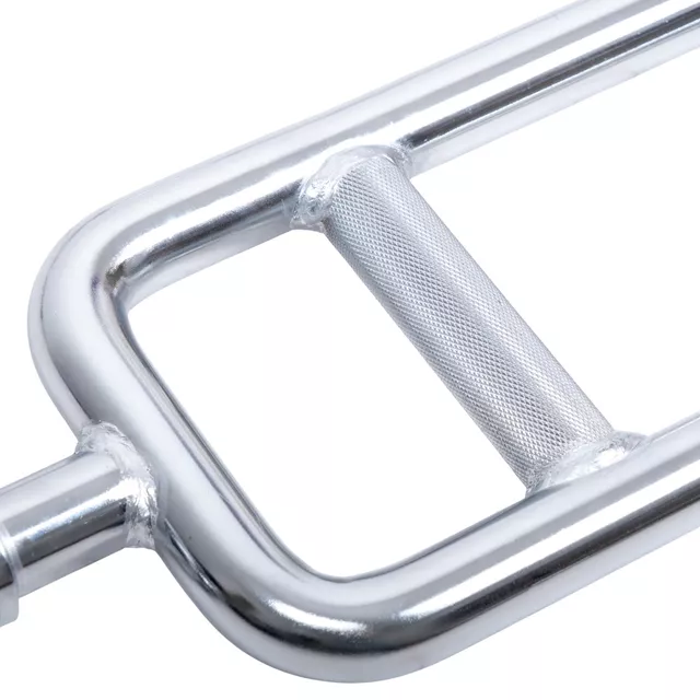Gryf do tricepsów inSPORTline Tridabar 88,5 cm ∙ ergonomiczny z 2 uchwytami ∙ nośność 150 kg ∙ stal chromowana ∙ średnica 30 mm ∙ waga 10 kg