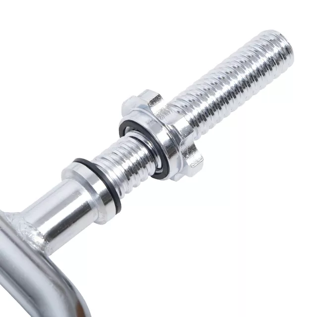 Gryf do tricepsów inSPORTline Tridabar 88,5 cm ∙ ergonomiczny z 2 uchwytami ∙ nośność 150 kg ∙ stal chromowana ∙ średnica 30 mm ∙ waga 10 kg