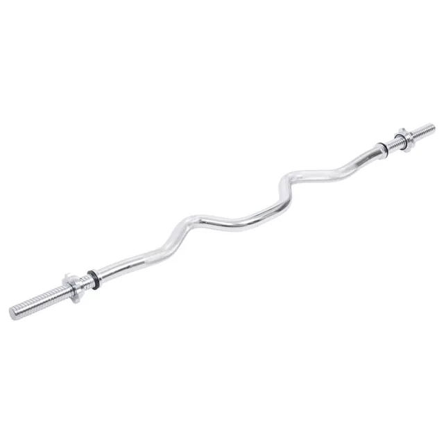 Gryf łamany inSPORTline Combinatore ∙ do bicepsów i tricepsów ∙ antypoślizgowy chwyt ∙ 123 cm / 30 mm ∙ zaciski zabezpieczające