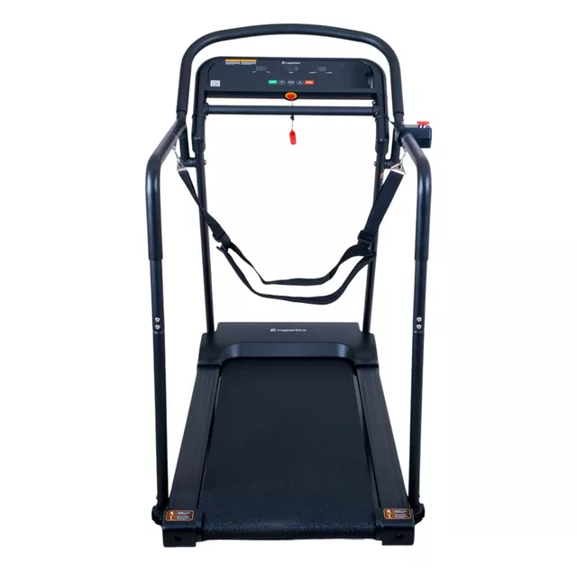 Bieżnia rehabilitacyjna z poręczami do chodzenia inSPORTline Avolin z poręczami ∙ Bluetooth ∙ aplikacje ∙ prędkość 0,3-8 km/h ∙ nośność 150 kg