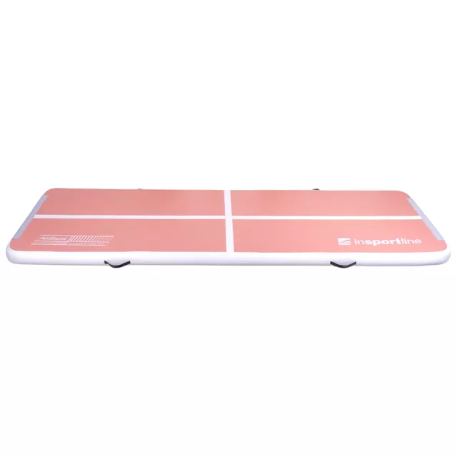 Ścieżka akrobatyczna do ćwiczeń Airtrack inSPORTline Airstunt 300x100x10 cm pink